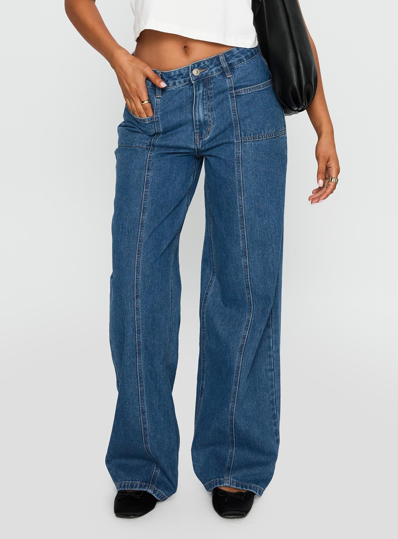 TAJI WIDE LEG JEANS