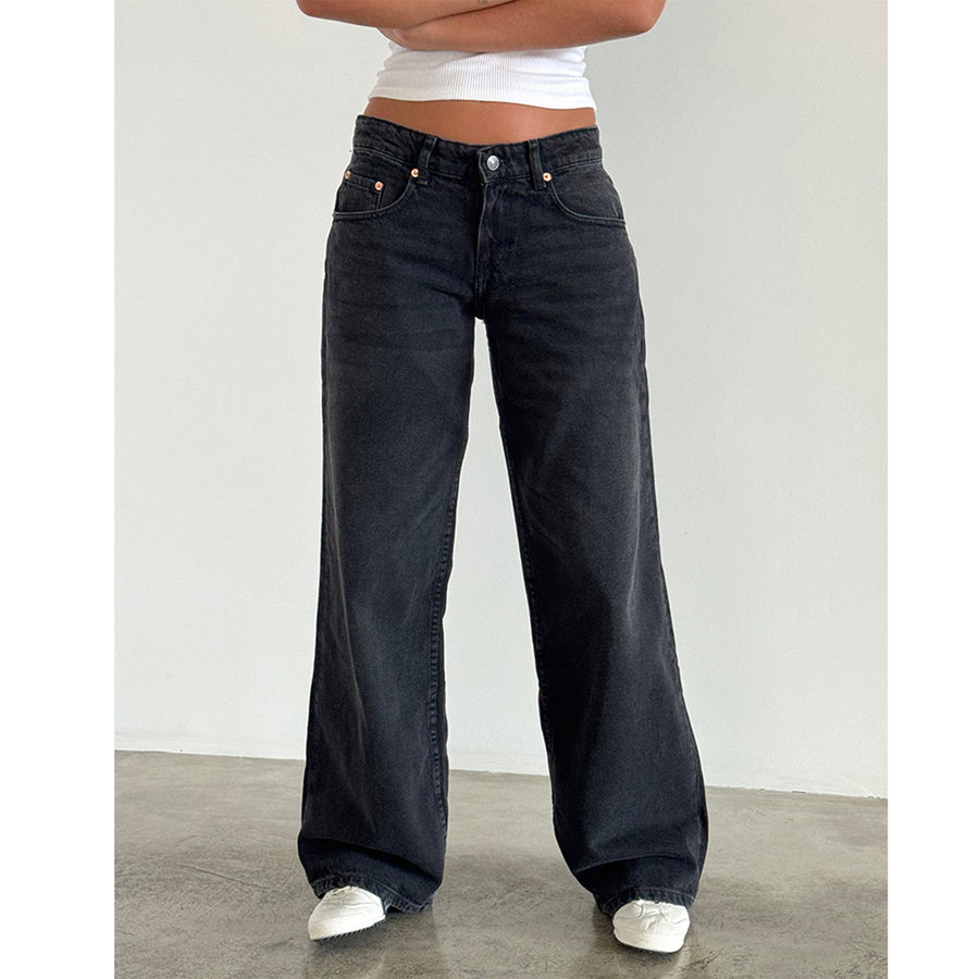 LOW-RISE JEANS