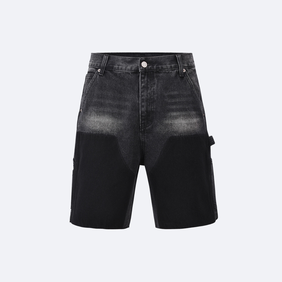 Patch-Work Denim Shorts