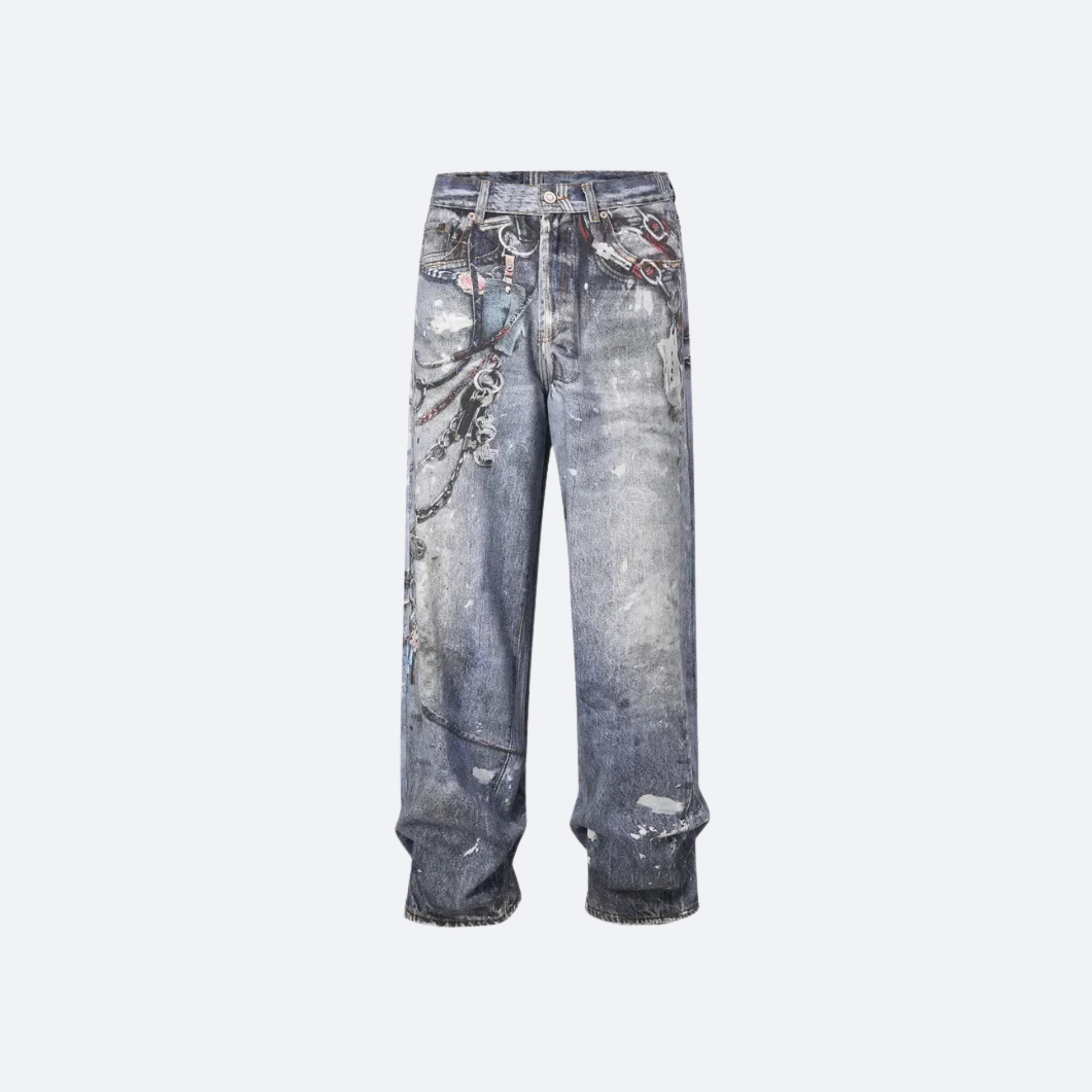 Washed Chain Jean
