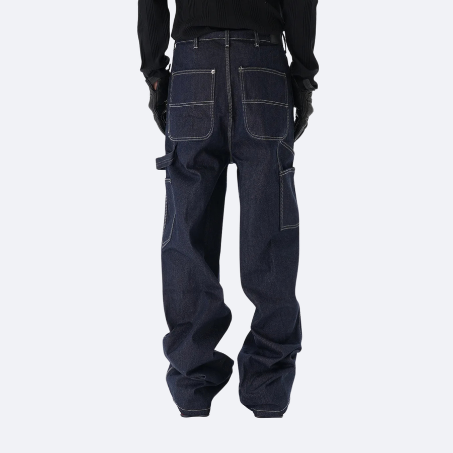 Raw Patch Jeans