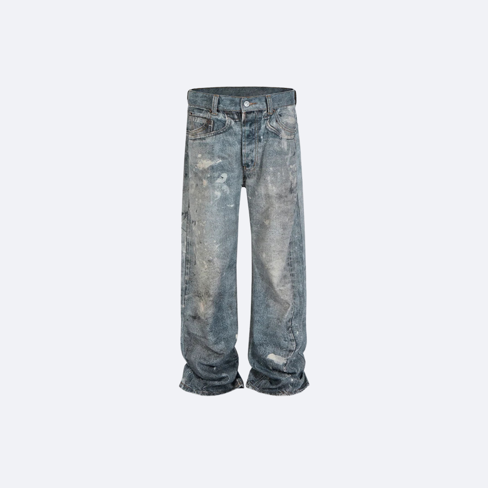 Washed Baggy Jeans