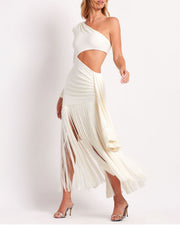 FRINGE MAXI DRESS